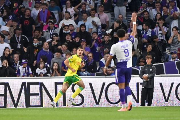Toulouse FC v FC Nantes - Ligue 1 McDonald s 2025 2026 15 Mayckel LAHDO (fcn) during the Ligue 1 McDonald s match between Toulouse and Nantes at Stadium de Toulouse on September 27, 2025 in Toulouse, France. Toulouse France  Copyright: xFEPx 776348141