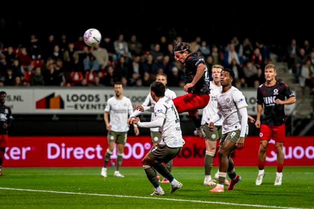 Excelsior player Irakli Yegoian during the match Excelsior Rotterdam vs PSV Eindhoven at the Stadium Woudestein for the Dutch Vriendenloterij Eredivisie season 2025-2026 in ROTTERDAM, Netherlands on 27 september 2025, (photo by Stefan Koops EYE4images DeFodi Images) Excelsior player Irakli Yegoian during the match Excelsior Rotterdam vs PSV Eindhoven at the Stadium Woudestein for the Dutch Vriendenloterij Eredivisie season 2025 2026 in ROTTERDAM, Netherlands on 27 september 2025, photo by Stefan Koops EYE4images DeFodi Images