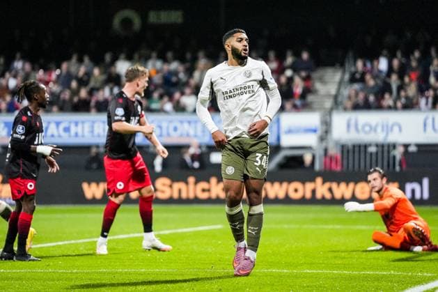 ROTTERDAM - Ismael Saibari of PSV Eindhoven is disappointed with a missed opportunity during the Dutch Eredivisie match between Excelsior and PSV at the Woudestein Stadium on September 27, 2025, in Rotterdam, Netherlands. ANP TOBIAS KLEUVER Eredivisie 2025 26 xVIxANPxSportx xxANPxIVx 537644643 originalFilename: 537644643.jpg