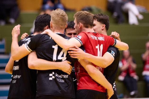 Freude, Jubel TV Rottenburg GER, TuS Kriftel vs. TV Rottenburg,Volleyball, 2. Bundesliga Sued, 3. Spieltag, Spielzeit 2025 2026, 27.09.2025 GER, TuS Kriftel vs. TV Rottenburg,Volleyball, 2. Bundesliga Sued, 3. Spieltag, Spielzeit 2025 2026, 27.09.2025 Kriftel Copyright: xEibner-Pressefoto GeraldxOelze-dexStoppanyx EP_ODS
