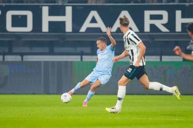 Eredivisie: Heracles Almelo v Sparta Rotterdam Almelo - Jens Toornstra of Sparta Rotterdam during the seventh competition round of the 2025 2026 Eredivisie season. The match is set between Heracles Almelo and Sparta Rotterdam at Asito Stadion on 27 September 2025 in Almelo, The Netherlands. (VK Sportphoto Danny de Groot) Copyright: xDannyxdexGrootx