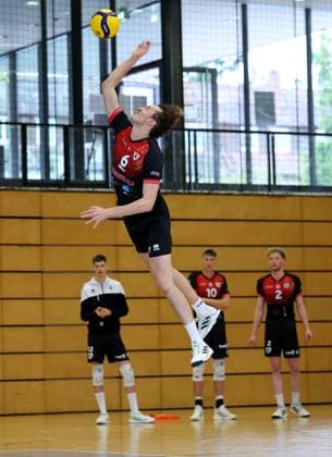BAU 27.09.2025 Ludwigsburg Volleyball Barock Volley MTV Ludwigsburg vs. TSV Haching, Ben-Simon Bonin (LB)