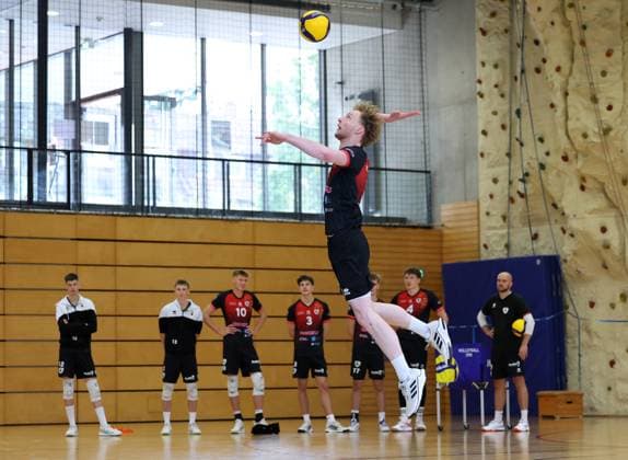 BAU 27.09.2025 Ludwigsburg Volleyball Barock Volley MTV Ludwigsburg vs. TSV Haching, Philipp Herrmann (LB)