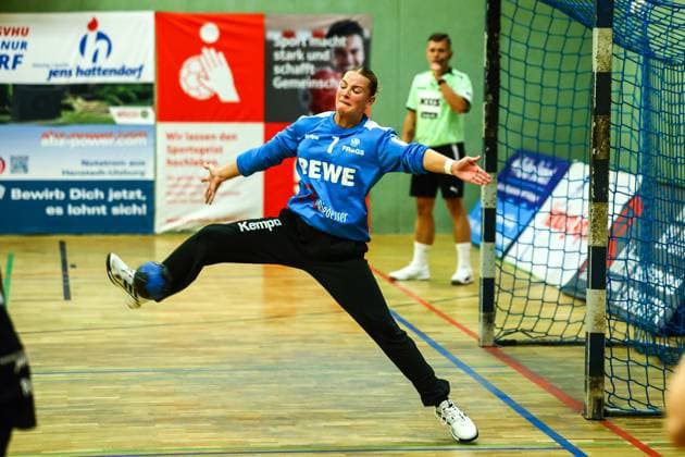 Handball I Frauen I Saison 2025 2026 I 3.Liga Nord I 3 Spieltag I SV Henstedt-Ulzburg - TV Hannover-Badenstedt I 27.09.2025 Sophia Krohn (1, SV Henstedt-Ulzburg) Copyright: xLobeca RalfxHomburgx