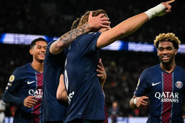 Ligue 1 PSG vs AJ Auxerre - FA Paris Saint-Germain’s defender Illia Zabarnyi celebrates scoring a goal during the French L1 football match between Paris Saint-Germain and AJ Auxerre at the Parc des Princes stadium in Paris on September 27, 2025. Photo by Firas Abdullah ABACAPRESS.COM Paris Île-de-France France  Copyright: xAbdullahxFiras ABACAx