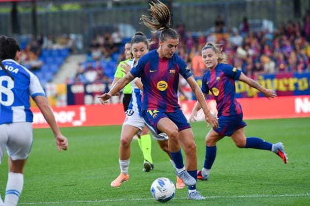 FC Barcelona, Barca v RCD ESPANYOL. JOHAN CRUYFF STADIUM,BARCELONA. September 27,2025 FC BARCELONA vs RCD ESPANYOL. September 25,2025 Patri Guijarro (12) of FC Barcelona during the match between FC Barcelona and Real Sociedad corresponding to the fifth day of the La Liga F Moeve at the Johan Cruyff Stadium in Barcelona, Spain, on September 27, 2025. Barcelona ESP Copyright: xS.xRosx