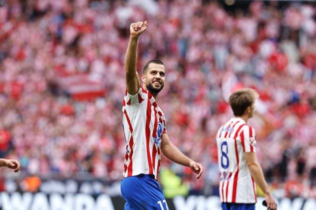 David Hancko (Atletico), SEPTEMBER 27, 2025 - Football Soccer : Hancko celebrate after winning Spanish LaLiga EA Sports match between Club Atletico de Madrid - Real Madrid CF at the Estadio Riyahd Air Metropolitano in Madrid, Spain. Noxthirdxpartyxsales  aflo_305027167