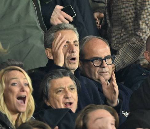 French Ligue 1: PSG vs Auxerre PARIS, FRANCE - SEPTEMBER 27: Former French President Nicolas Sarkozy (2nd R) attends the French Ligue 1 (L1) football match between Paris Saint-Germain (PSG) and Auxerre at Parc des Princes stadium in Paris, France on September 27, 2025. Mustafa Yalcin Anadolu Paris France. Editorial use only. Please get in touch for any other usage.  Copyright: x2025xAnadoluxMustafaxYalcinx