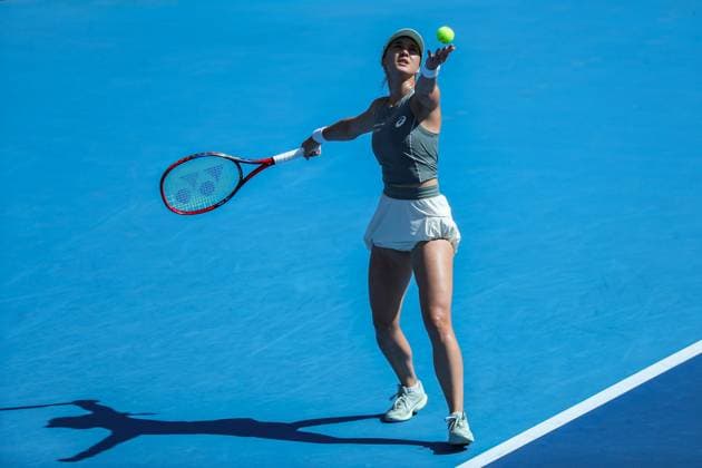 BEIJING, CHINA - SEPTEMBER 28: Eva Lys of Germany returns a shot in the Women s Singles Round of 32 match against Elena Rybakina of Kazakhstan on day 7 of the 2025 China Open at National Tennis Center on September 28, 2025 in Beijing, China.  Copyright: xVCGx 111593675168