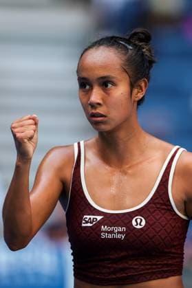 BEIJING, CHINA - SEPTEMBER 28: Leylah Fernandez of Canada competes in the Women s Singles Round of 32 match against Coco Gauff of the United States on day 7 of the 2025 China Open at National Tennis Center on September 28, 2025 in Beijing, China.  Copyright: xVCGx 111593698767