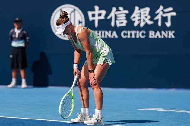 BEIJING, CHINA - SEPTEMBER 28: Barbora Krejcikova of Czechia competes in the Women s Singles Round of 32 match against McCartney Kessler of the United States on day 7 of the 2025 China Open at National Tennis Center on September 28, 2025 in Beijing, China.  Copyright: xVCGx 111593681443