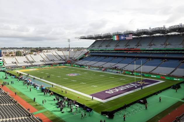 NFL, American Football Herren, USA Week 4, Croke Park, Dublin 28 9 2025 Pittsburgh Steelers vs Minnesota Vikings A general view of Croke Park before the game A general view of Croke Park before the game 28 9 2025  Copyright: x INPHO LaszloxGeczox LG_009078