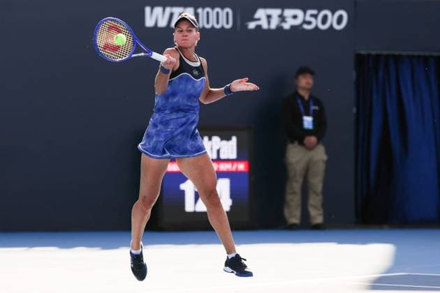 BEIJING, CHINA - SEPTEMBER 28: Veronika Kudermetova competes in the Women s Singles Round of 32 match against Marie Bouzkova of the Czech Republic on day 7 of the 2025 China Open at National Tennis Center on September 28, 2025 in Beijing, China.  Copyright: xVCGx 111593711944