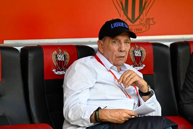 FOOTBALL : OGC Nice VS Paris FC - Ligue 1 McDonald s - 28 09 2025 Jean-Louis Gasset - Ligue 1 McDonald™s match between OGC Nice and Paris Football Club on September 28, 2025 at the Allianz Riviera Stadium in Nice. NiceFrance  Copyright: xWilliamxCannarellax