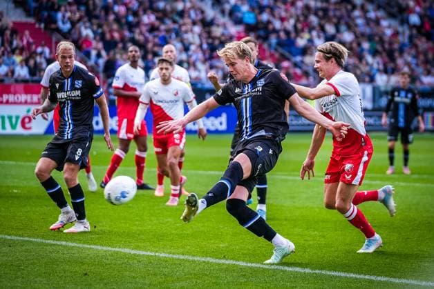 UTRECHT , 28-09-2025 , stadium Galgenwaard , season 2025 2026 , Dutch Eredivisie football , match between FC Utrecht and sc Heerenveen , picture shows SC Heerenveen player Maas Willemsen Utrecht - Heerenveen  x31248171x Copyright: