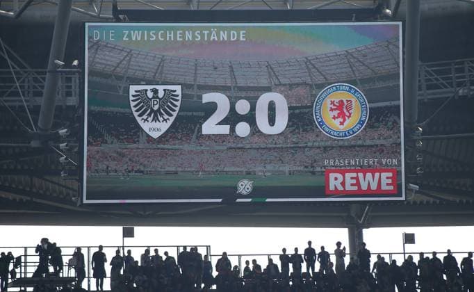 Deutschland: Fussball 2.Bundesliga 2025 26, 7. Spieltag - Hannover 96 vs Arminia Bielefeld - Heinz von Heiden Arena Stadion (Hannover): Hannover
