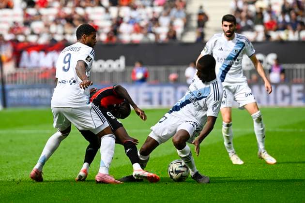 FOOTBALL : OGC Nice VS Paris FC - Ligue 1 McDonald s - 28 09 2025 Ligue 1 McDonald™s match between OGC Nice and Paris Football Club on September 28, 2025 at the Allianz Riviera Stadium in Nice. NiceFrance  Copyright: xWilliamxCannarellax