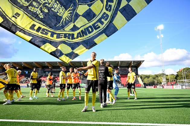 STOCKHOLM 20250928 Mjällby s goal scorer Herman Johansson after Sunday s football match in the Allsvenskan between IF Brommapojkarna and Mjällby AIF at Grimsta IP. STOCKHOLM Sweden x10070x Copyright: xJessicaxGow TTx ALLSWEDEN BROMMAPOJKARNA-MJÄLLBY