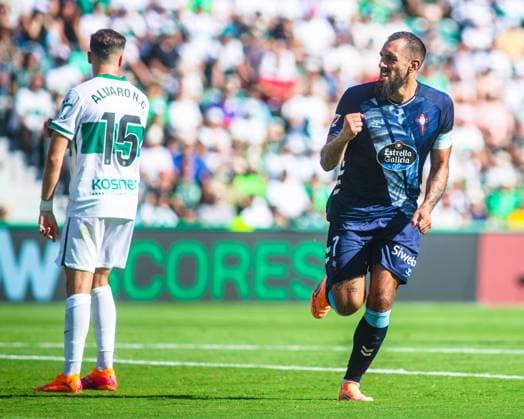 Spanish La Liga EA Sports soccer match Elche vs Celta at Manuel Martínez Valero stadium in Elche, Alicante, Spain. 28 September 2025 900 Cordon Press  900 CordonxPress LOF - Elche vs Celta