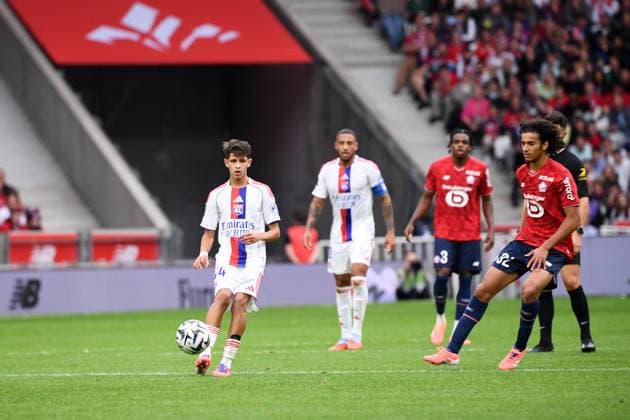 Lille OSC v Olympique Lyonnais - Ligue 1 McDonald s 2025 2026 44 Khalis MERAH (ol) during the Ligue 1 McDonald s match between Lille and Lyon at Stade Pierre Mauroy on September 28, 2025 in Lille, France. Lille France  Copyright: xFEPx 776348143