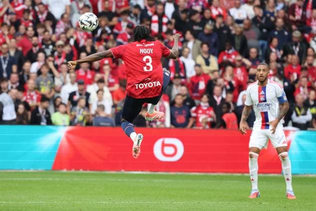 FOOTBALL : LOSC Lille vs Olympique Lyonnais - Ligue 1 J6 - 28 09 2025 Nathan NGOY (LOSC Lille) lors du match LOSC Lille vs Olympique Lyonnais, Ligue 1 J6, Decathlon Arena stade Pierre Mauroy, le 28 septembre 2025 - photo Laurent Sanson PsnewZ  Copyright: xLaurentxSANSONx xPsnewZx