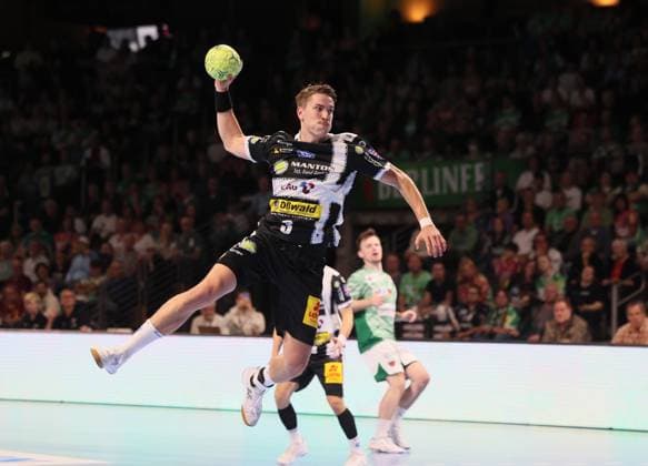 GER HBL Saison 2025 2026 FÜCHSE Berlin vs ThSV Eisenach, 28.09.25, Max-Schmeling-Halle, Berlin, Oskar JOELSSON (ThSV Eisenach 3)