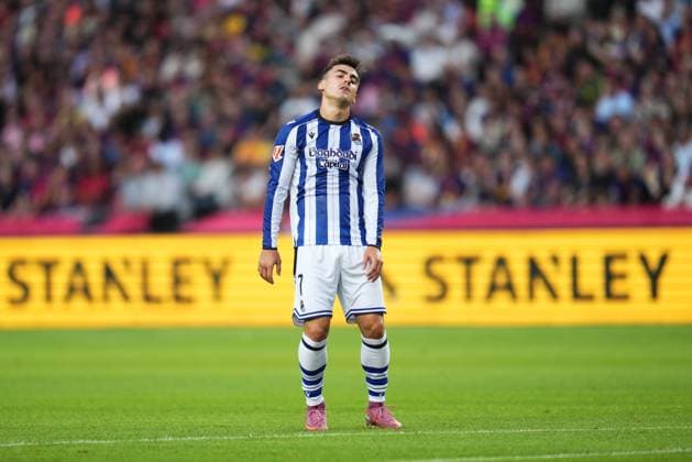 during the La Liga EA Sports match between FC Barcelona, Barca and Real Sociedad played at Lluis Companys Stadium on September 28 2025 in Barcelona, Spain. (Photo by Bagu Blanco PRESSIN) Copyright: xBaguxBlancox xPRESSINx
