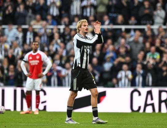 Nick Woltemade of Newcastle United Newcastle United v Arsenal, Premier League, Football, St James Park, Newcastle, UK - 28 Sep 2025Newcastle St James Park United Kingdom EDITORIAL USE ONLY No use with unauthorised audio, video, data, fixture lists, club league logos or live services. Online in-match use limited to 120 images, no video emulation. No use in betting, games or single club league player publications. Copyright: xRichardxLee Shutterstockx 15503935bi