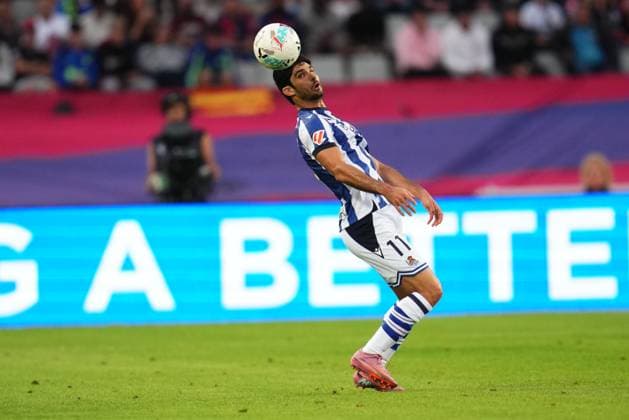 during the La Liga EA Sports match between FC Barcelona, Barca and Real Sociedad played at Lluis Companys Stadium on September 28 2025 in Barcelona, Spain. (Photo by Bagu Blanco PRESSIN) Copyright: xBaguxBlancox xPRESSINx