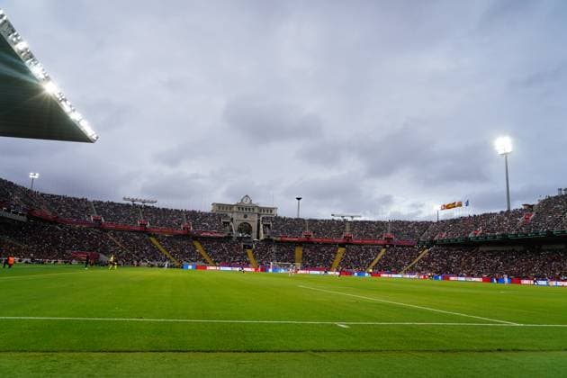 during the La Liga EA Sports match between FC Barcelona, Barca and Real Sociedad played at Lluis Companys Stadium on September 28 2025 in Barcelona, Spain. (Photo by Bagu Blanco PRESSIN) Copyright: xBaguxBlancox xPRESSINx