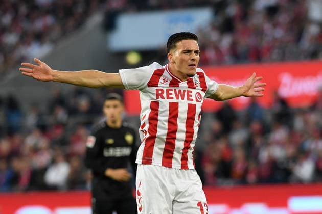 Said El Mala (1. FC Koeln) gestikuliert, gestik waehrend des Spiels der Bundesliga zwischen dem 1. FC Köln und VfB Stuttgart, RheinEnergieSTADION am 28. September 2025 in Köln, Deutschland. (Foto von Ralf Treese DeFodi Images) +++ Said El Mala (1. FC Koeln) gestures during the Bundesliga match between 1. FC Köln and VfB Stuttgart at RheinEnergieSTADION on September 28, 2025 in Köln, Germany. (Photo by Ralf Treese DeFodi Images) DFL regulations prohibit any use of photographs as image sequences and or quasi-video. (Photo by Ralf Treese DeFodi Images) Said El Mala 1 FC Koeln gestures, gestures during the Bundesliga match between 1 FC Köln and VfB Stuttgart, RheinEnergieSTADION on September 28, 2025 in Cologne, Germany Photo by Ralf Treese DeFodi Images Said El Mala 1 FC Koeln gestures during the Bundesliga match between 1 FC Köln and VfB Stuttgart at RheinEnergieSTADION on September 28, 2025 in Köln, Germany Photo by Ralf Treese DeFodi Images DFL regulations prohibit any use of photographs as image sequences and or quasi video Photo by Ralf Treese DeFodi Images