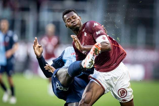 FOOTBALL: Ligue 1 Metz vs L Havre. 6me journee 28 09 2025 STADE SAINT-SYMPHORIEN Etienne YoutÃ KinkouÃ 6 et Diallo Habibou 30  Copyright: xelyxandroxcegarrax