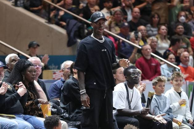 27.09.2025, xgox, Basketball - easyCredit BBL Basketball Loewen Braunschweig - Bamberg Baskets emspor, v.l. Dennis Schröder Braunschweig