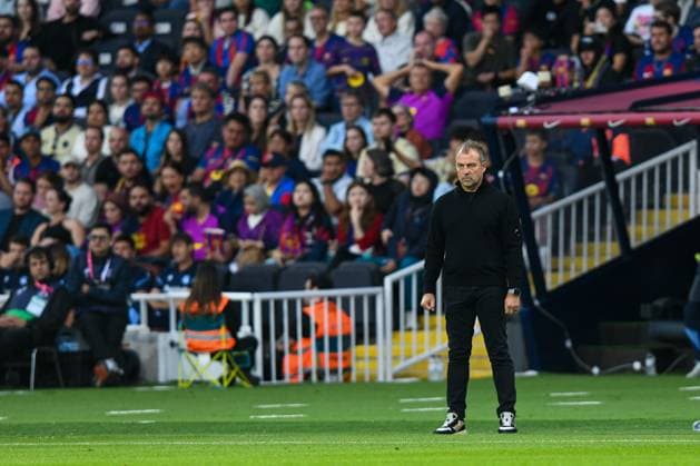 FC Barcelona, Barca v REAL SOCIEDAD OLIMPIC STADIUM LLUIS COMPANYS. MONTJUIC,BARCELONA. September 28, 2025 FC BARCELONA vs REAL SOCIEDAD September 28, ,2025 Hansi Flick head coach of FC Barcelona during the match between FC Barcelona and Real Sociedad corresponding to the seventh day of La Liga EA Sports at at Olimpic Stadium Lluis Companys of MontjuÃ¯c in Barcelona, Spain. Barcelona ESP Copyright: xS.xRosx