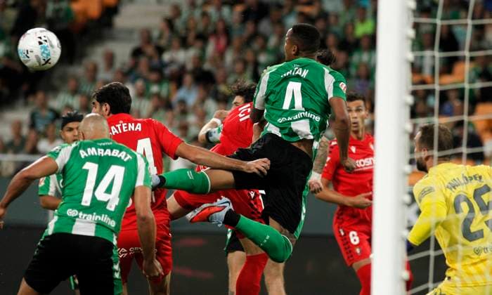 Spanish La Liga EA Sports soccer match Betis vs Osasuna at La Cartuja Stadium in Sevilla, Spain. 28 September 2025 JORNADA 7 LIGA EA SPORTS 900 Cordon Press  900 CordonxPress LOF - Betis vs Osasuna