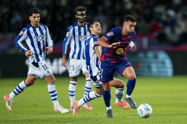ESP: FC Barcelona, Barca - Real Sociedad. La Liga EA Sports. Date 7 Ferran Torres of FC Barcelona during the La Liga EA Sports match between FC Barcelona and Real Sociedad played at Lluis Companys Stadium on September 28 2025 in Barcelona, Spain. kpng Copyright: xBaguxBlancox xPRESSINx PS_240928_BAR_RSO_2526_304