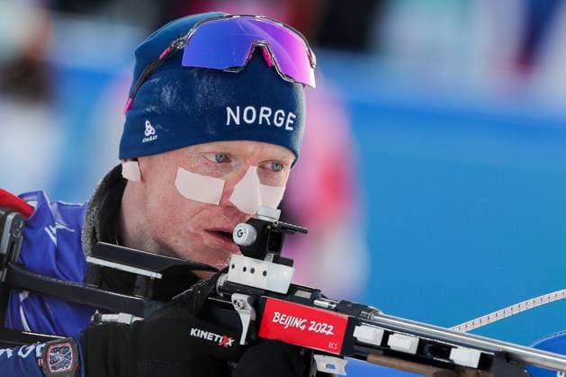 Beijing 2022 Olympic Games, Olympische Spiele, Olympia, OS BEIJING, CHINA - FEBRUARY 18: Johannes Thingnes Bo (2) of Norway competes during Biathlon men s 15km at the Beijing 2022 Winter Olympic Games in Beijing, China on February 18, 2022. Beijing China. Editorial use only. Please get in touch for any other usage.  Copyright: x2025xAnadoluxDimitrisxIsevidisx