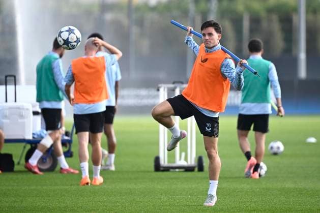 Atalanta v Club Brugge - UEFA Champions League Media Activities 29 09 2025 WESTKAPELLE, BELGIUM - SEPTEMBER 29 : Vetlesen Hugo midfielder of Club Brugge pictured during a training session ahead of the UEFA Champions League 2025 26 League Phase MD2 match between Atalanta and Club Brugge on September 29, 2025 in Westkapelle, Belgium, 29 09 2025 Westkapelle Belgium  Copyright: xPeterxDexVoechtx