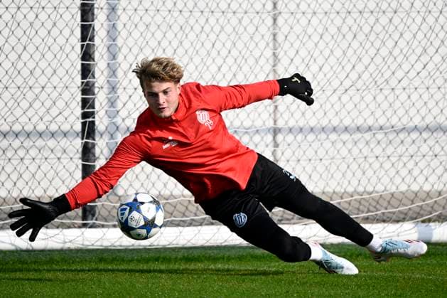 Atalanta v Club Brugge - UEFA Champions League Media Activities 29 09 2025 WESTKAPELLE, BELGIUM - SEPTEMBER 29 : Jackers Nordin goalkeeper of Club Bruggepictured during a training session ahead of the UEFA Champions League 2025 26 League Phase MD2 match between Atalanta and Club Brugge on September 29, 2025 in Westkapelle, Belgium, 29 09 2025 Westkapelle Belgium  Copyright: xPeterxDexVoechtx