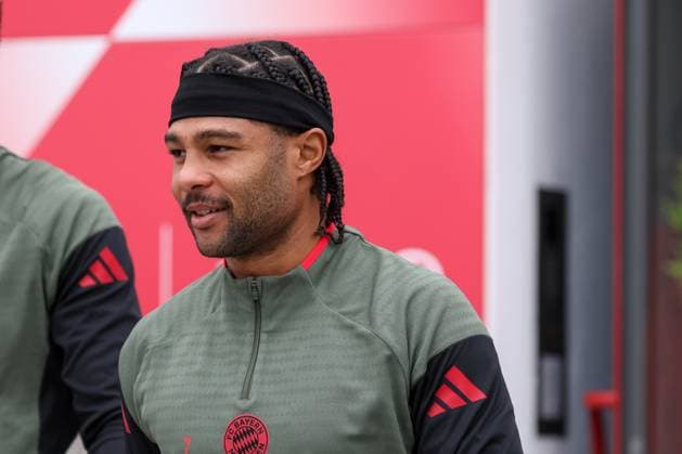 Serge Gnabry (FC Bayern Muenchen, 07), GER, Abschlusstraining, FC Bayern Muenchen, Fussball, UEFA Champions League, Liga-Phase, 2. Spieltag, Saison 2025 2026, 29.09.2025, GER, Abschlusstraining, FC Bayern Muenchen, Fussball, UEFA Champions League, Liga-Phase, 2. Spieltag, Saison 2025 2026, 29.09.2025 Muenchen Copyright: xEibner-Pressefoto JennixMaulx EP_JML