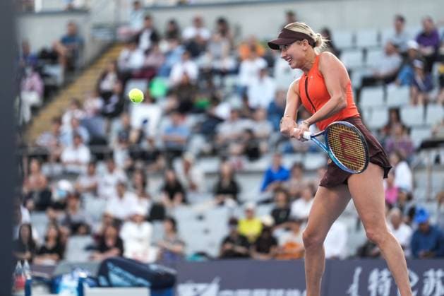 BEIJING, CHINA - SEPTEMBER 29: Anastasia Potapova competes in the Women s Singles Round of 32 match against Zeynep Sonmez of Turkey on day 8 of the 2025 China Open at the National Tennis Center on September 29, 2025 in Beijing, China.  Copyright: xVCGx 111593978526