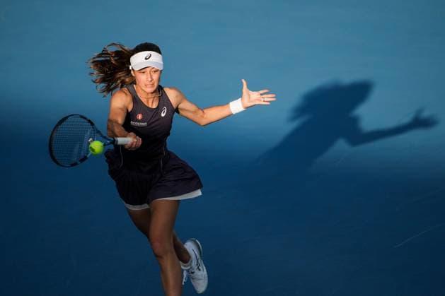 BEIJING, CHINA - SEPTEMBER 29: Zeynep Sonmez of Turkey competes in the Women s Singles Round of 32 match against Anastasia Potapova on day 8 of the 2025 China Open at the National Tennis Center on September 29, 2025 in Beijing, China.  Copyright: xVCGx 111593966892