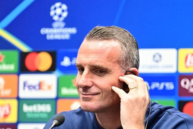 Atalanta v Club Brugge - UEFA Champions League Media Activities 29 09 2025 BERGAMO, ITALY - SEPTEMBER 29 : Hayen Nicky head coach of Club Brugge talking to the press during a press conference, PK, Pressekonferenz ahead of the UEFA Champions League 2025 26 League Phase MD2 match between Atalanta and Club Brugge on September 29, 2025 in Bergamo, Italy, 29 09 2025 Bergamo Italy  Copyright: xPeterxDexVoechtx