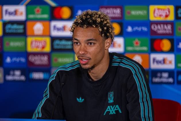 Football - UEFA Champions League - League Phase - Galatasaray A.Åž v Liverpool FC - MD-1 ISTANBUL, TURKEY - Monday, September 29, 2025: Liverpool s Hugo Ekitike during a press conference, PK, Pressekonferenz at Ali Sami Yen Stadium ahead of the UEFA Champions League game between Galatasaray A.Åž. and Liverpool FC. (Photo by David Rawcliffe Propaganda) ISTANBUL Ali Sami Yen Stadium MARMARA TURKEY  Copyright: xDavidxRawcliffex P2025-09-29-Galatasaray_Liverpool_MD-1