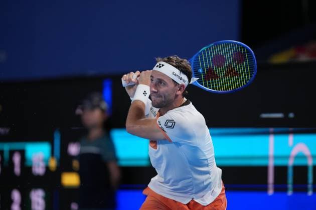 Sport Bilder des Tages Carlos Alcaraz of spain defeated Casper Ruud of Norway in Men s singles semi finals in Japan open tennis tournament ATP500 2025 at Ariake Tennis stadium in Tokyo, Japan on September 29, 2025  Copyright: xRanjithxKumar IPAxSportx xipa-agency.netx xx IPA_65927503 IPA_Agency_IPA65927503