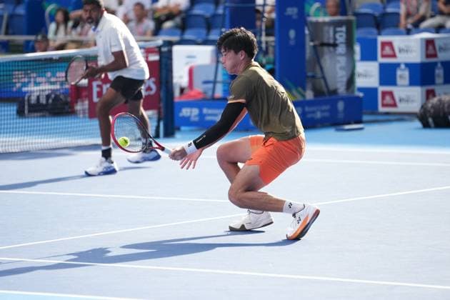 TENNIS - Internazionali di Tennis - Kinoshita Group Japan Open Tennis Championships 2025 India s Rohan Bopanna and Japan s Takeru Yuzuki pair won their Men s doubles Semi finals against United states pair Christian Harrison and Evan King in Japan open tennis tournament ATP500 2025 at Ariake Tennis stadium in Tokyo, Japan on September 29, 2025 tokyo Japan  Copyright: xIPAxSport ABACAx