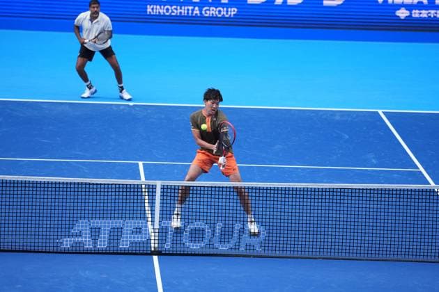 TENNIS - Internazionali di Tennis - Kinoshita Group Japan Open Tennis Championships 2025 India s Rohan Bopanna and Japan s Takeru Yuzuki pair won their Men s doubles Semi finals against United states pair Christian Harrison and Evan King in Japan open tennis tournament ATP500 2025 at Ariake Tennis stadium in Tokyo, Japan on September 29, 2025 tokyo Japan  Copyright: xIPAxSport ABACAx
