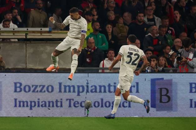 CALCIO - Serie A - Genoa CFC vs SS Lazio Serie A, Day 5, 29-09-2025, Stadio Ferraris, Genova, Genoa - Lazio, in the photo: exultation Zaccagni Genoa Italy  Copyright: xIPAxSport ABACAx