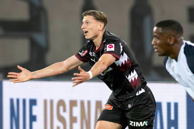 Alessandro Vogt, FCSG, FC Zürich - FC St. Gallen, Super League, Fussball, 27.09.2025