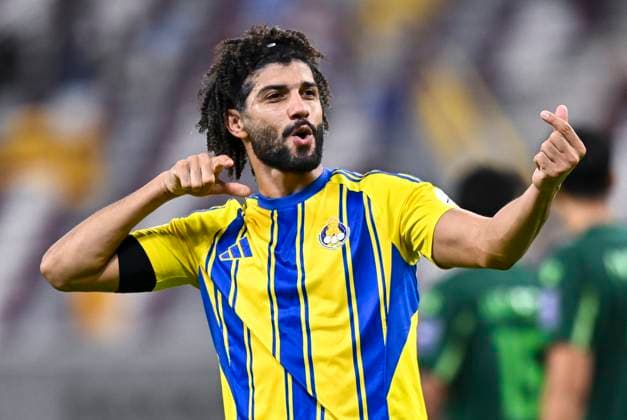 AFC CHAMPIONS LEAGUE ELITE, AL GHARAFA SC (QAT) AL SHORTA (IRQ) Ferjani Sassi of Al Gharafa SC celebrates with his teammates after scoring the goal during the AFC Champions League elite west football match between Qatar s Al Gharafa SC and IraqÕs Al Shorta at Khalifa International Stadium in Doha, Qatar, on November 29, 2025 DOHA Qatar Copyright: xNAUSHADx